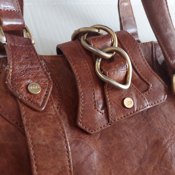 Elaine Turner Leather Handbag Large Hobo - Picture 4 of 6